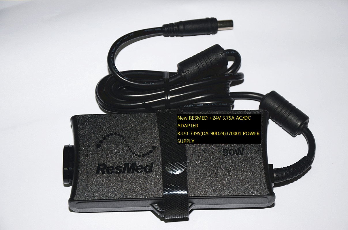New RESMED +24V 3.75A AC/DC ADAPTER R370-7395(DA-90D24)370001 POWER SUPPLY